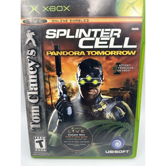 Tom Clancys Splinter Cell Pandora Tomorrow Xbox Complete CIB - Picture 2 of 9